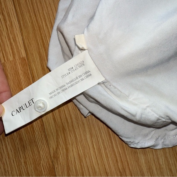 Anthropologie CAPULET Elegant White Long Sleeve Dress Size Small - Picture 10 of 11